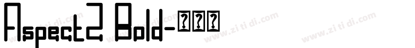Aspect2 Bold字体转换